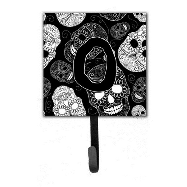 Jensendistributionservices Letter O Day Of The Dead Skulls Black Leash & Key Holder MI1715769 - main